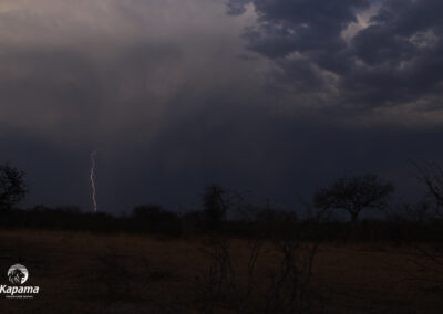 Kapama Rain storm lightening