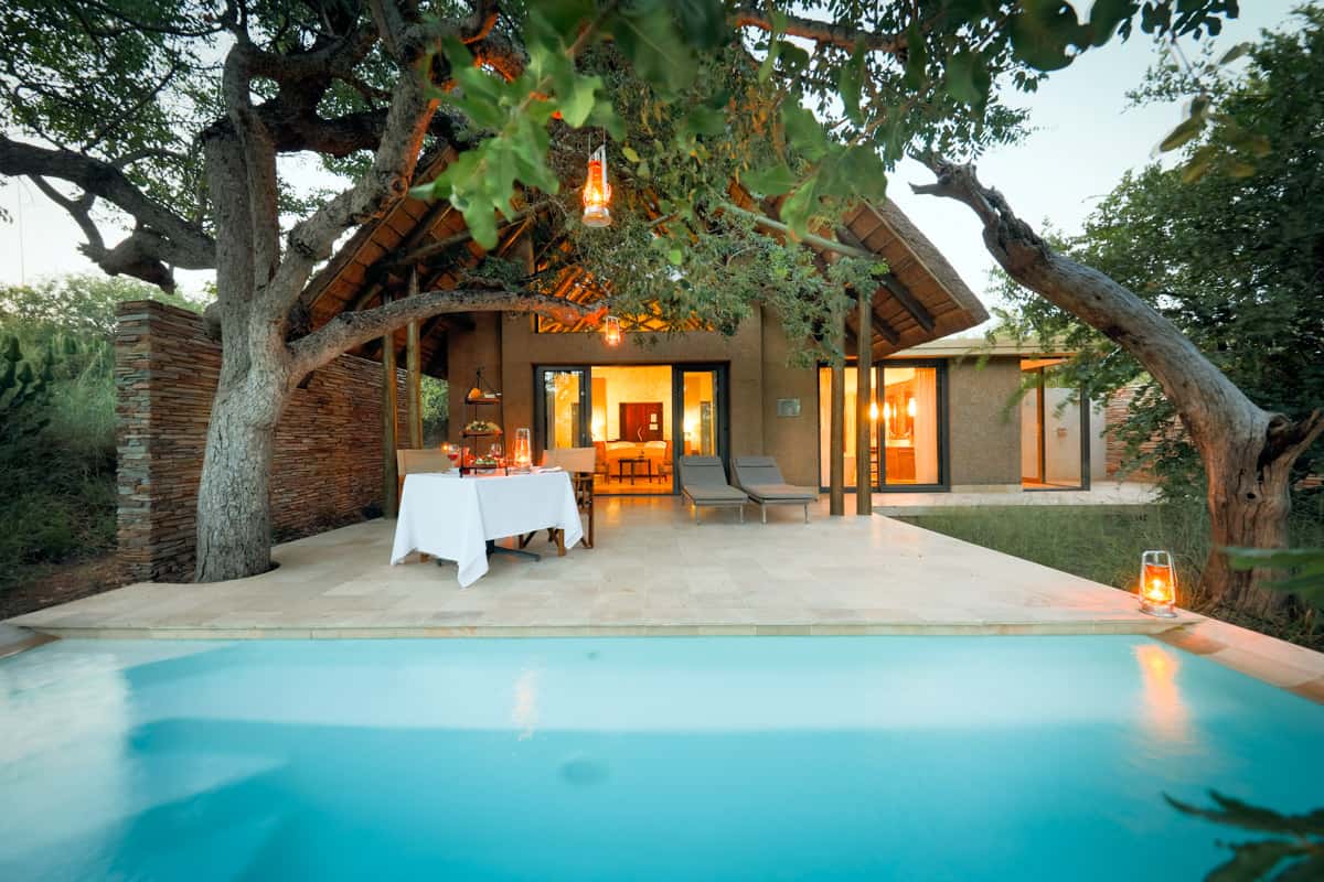 Villa del Kapama Southern Camp con piscina privata e patio