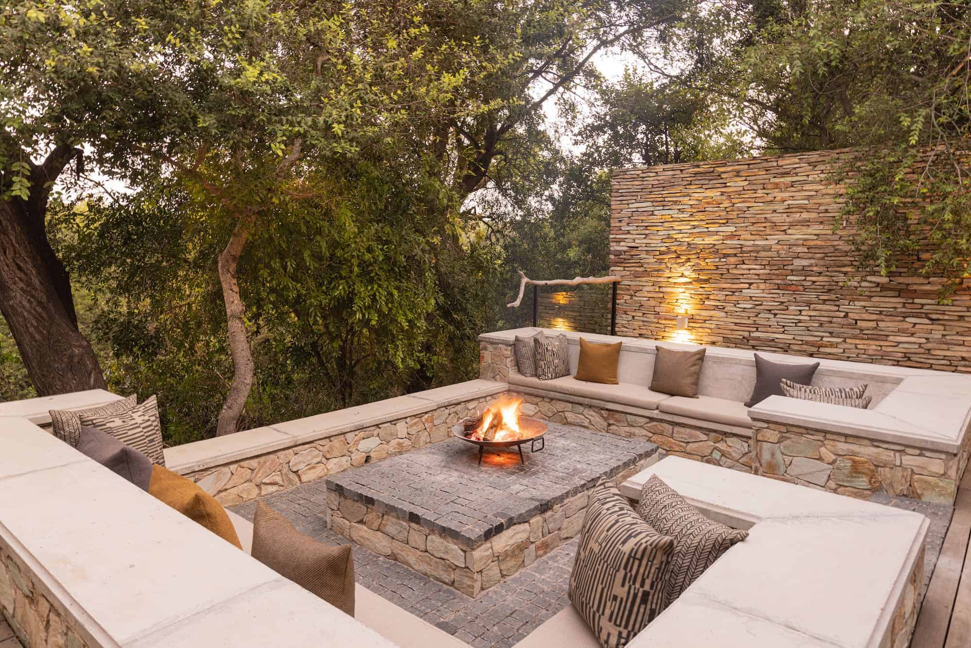 Kapama Karula fire pit lounge
